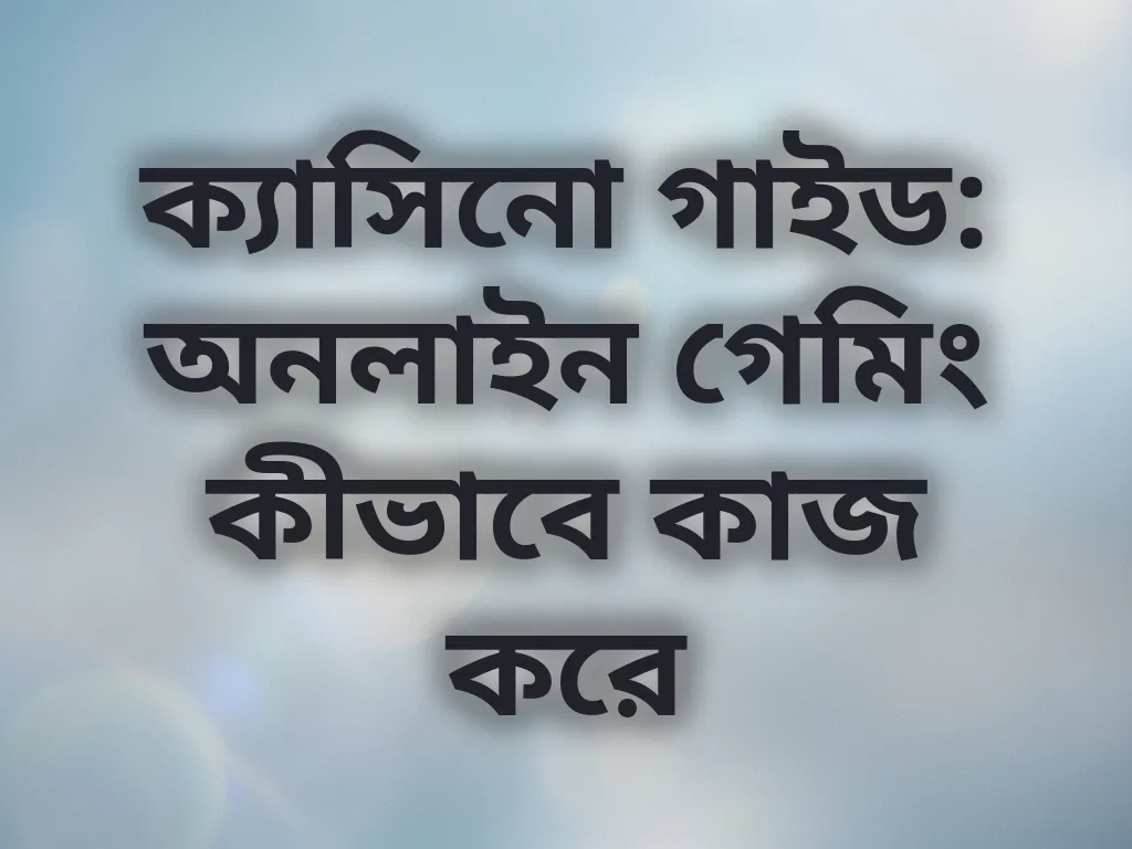 ক্যাসিনো বেসিক গাইড